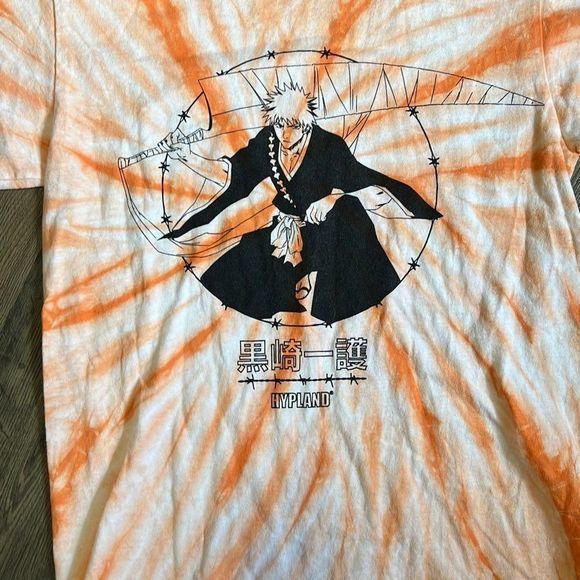 Hypland X Bleach orange tie dye men’s small - Picture 8 of 9